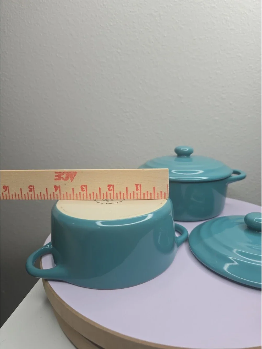 Kook Ceramic Mini Cocotte Set of 4 Casserole Dishes